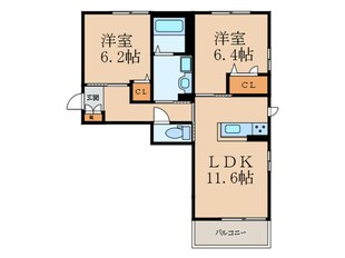 ファブリックモアの物件間取画像